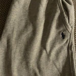 Gray polo sweat pants